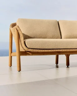 Tuinbanken|Zitbanken-Kave Home Galea Tuinbank Beige, Naturel