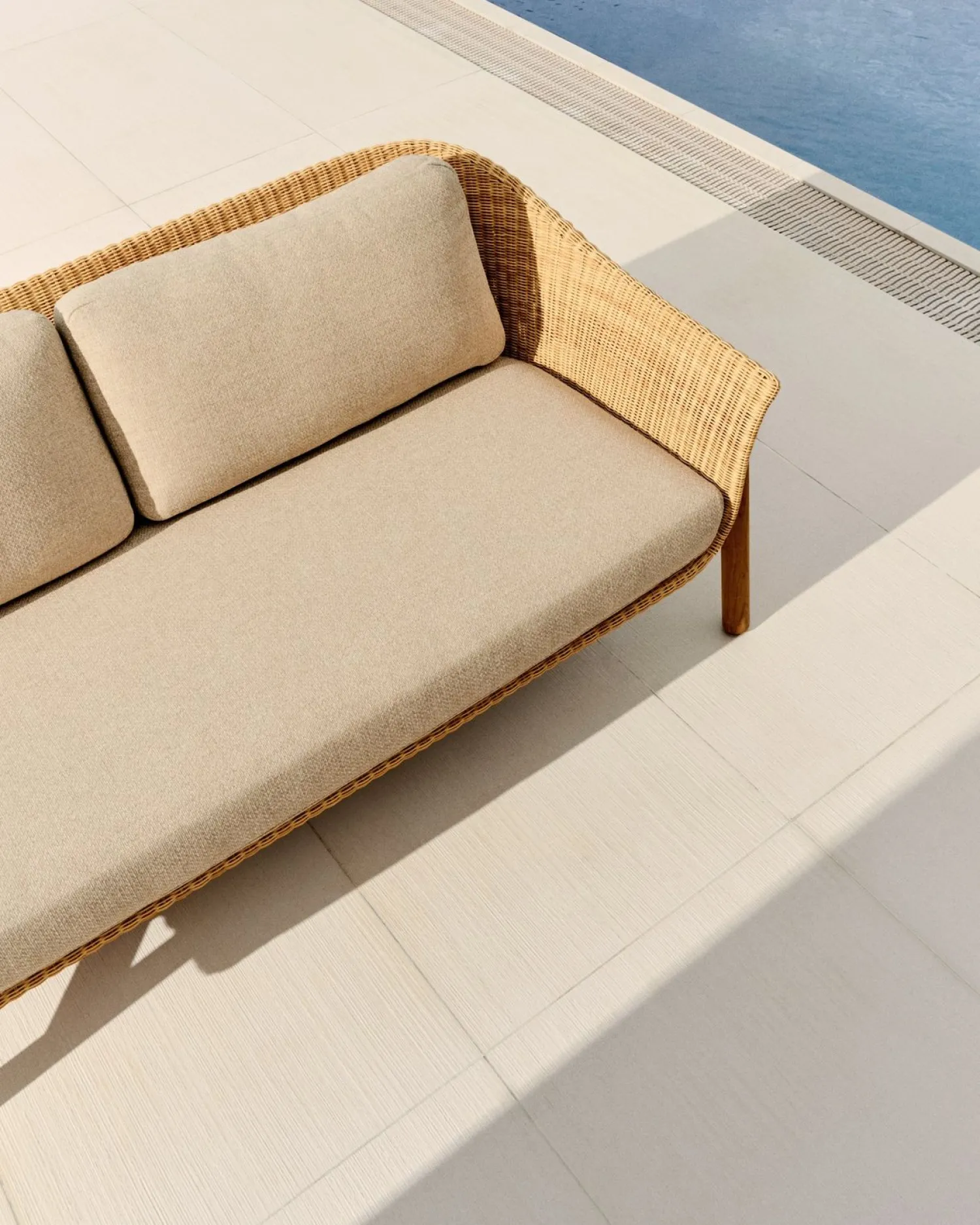 Tuinbanken|Zitbanken-Kave Home Galea Tuinbank Beige, Naturel