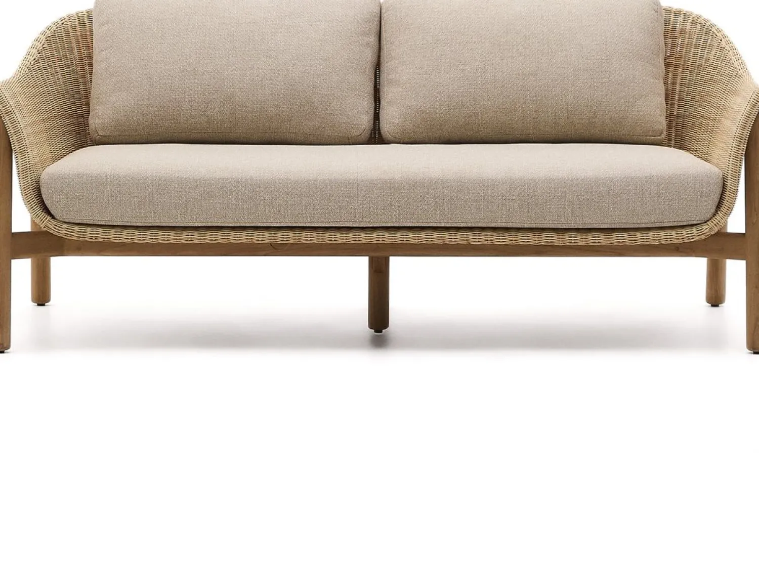 Tuinbanken|Zitbanken-Kave Home Galea Tuinbank Beige, Naturel