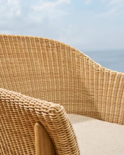 Tuinstoelen|Eetkamerstoelen Met Armleuning-Kave Home Galea Tuinstoel Beige, Naturel