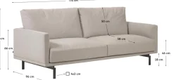 Zitbanken-Kave Home Galene 2-Zitsbank Beige, Grijs