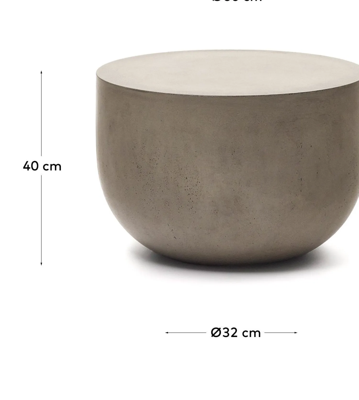 Tuintafels|Ronde Salontafels-Kave Home Garbet Salontafel Grijs
