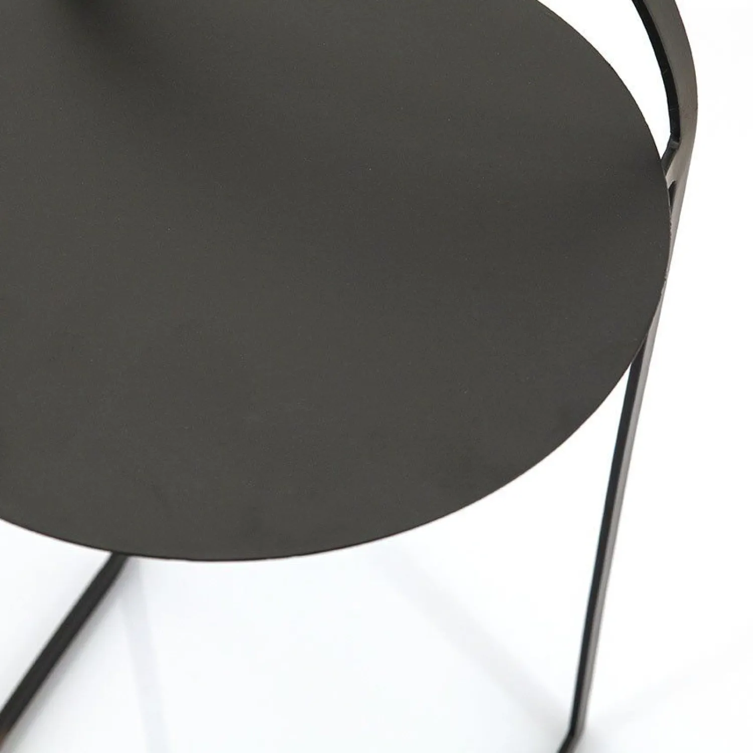 Ronde Bijzettafels-By Boo Garcon Bijzettafel Zwart