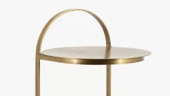 Industriële Bijzettafels|Ronde Bijzettafels-By Boo Garcon Bijzettafel Goud