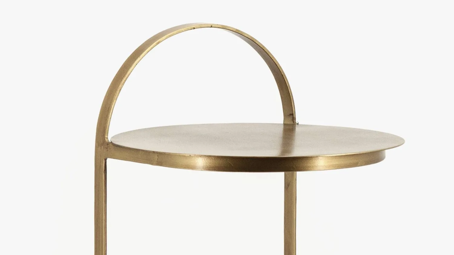 Industriële Bijzettafels|Ronde Bijzettafels-By Boo Garcon Bijzettafel Goud