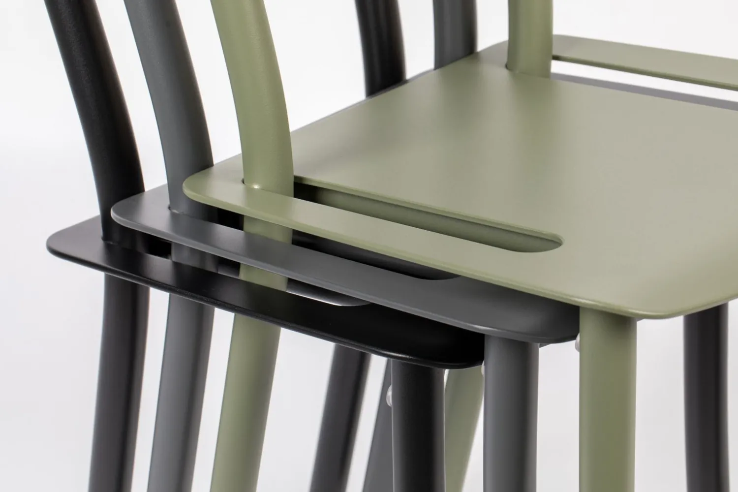 Tuinstoelen-Zuiver Garden (set van 2) Tuinstoel Zwart