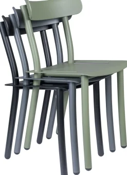 Tuinstoelen-Zuiver Garden (set van 2) Tuinstoel Zwart