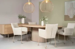 Eetkamerstoelen Met Armleuning-Eijerkamp Collectie Gastone Eetkamerstoel Natural