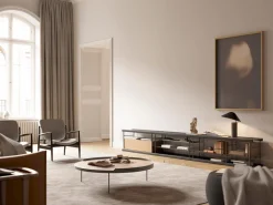 Design Salontafels|Houten Salontafels-Treku Gau Salontafel Oak Fume, Graphite