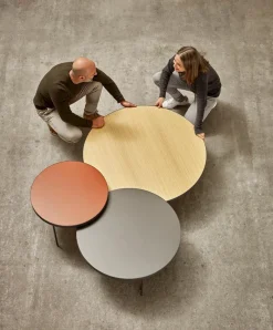 Design Salontafels|Houten Salontafels-Treku Gau Salontafel Oak Fume, Graphite