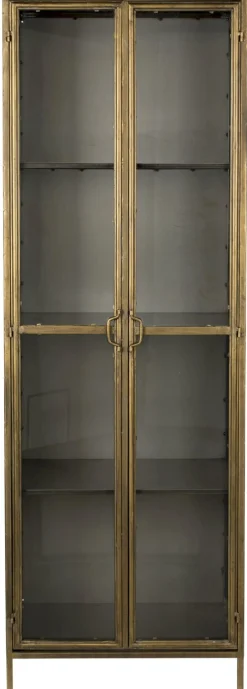 Vitrinekasten-Dutchbone Gertlush Vitrinekast Antique Brass