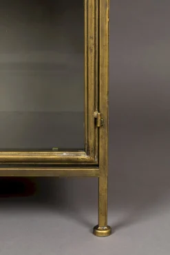 Vitrinekasten-Dutchbone Gertlush Vitrinekast Antique Brass