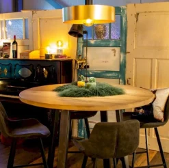 Hanglampen|Hanglampen-Lucide Giada Hanglamp Goud, Zwart