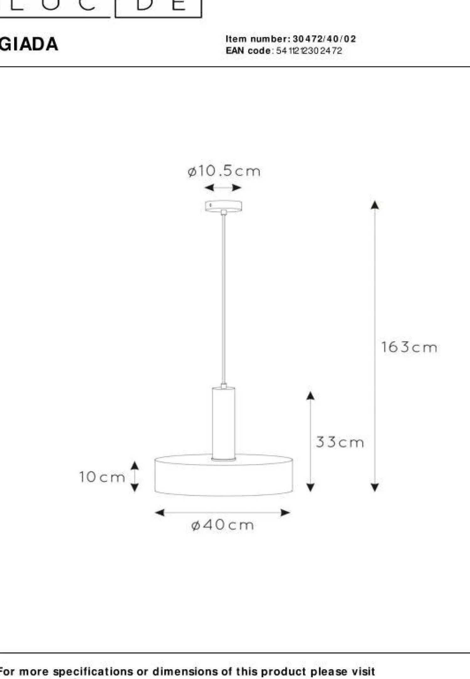 Hanglampen|Hanglampen-Lucide Giada Hanglamp Goud, Zwart
