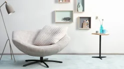 Leren Fauteuils|Design Fauteuils-LABEL Vandenberg Gigi Fauteuil Beige