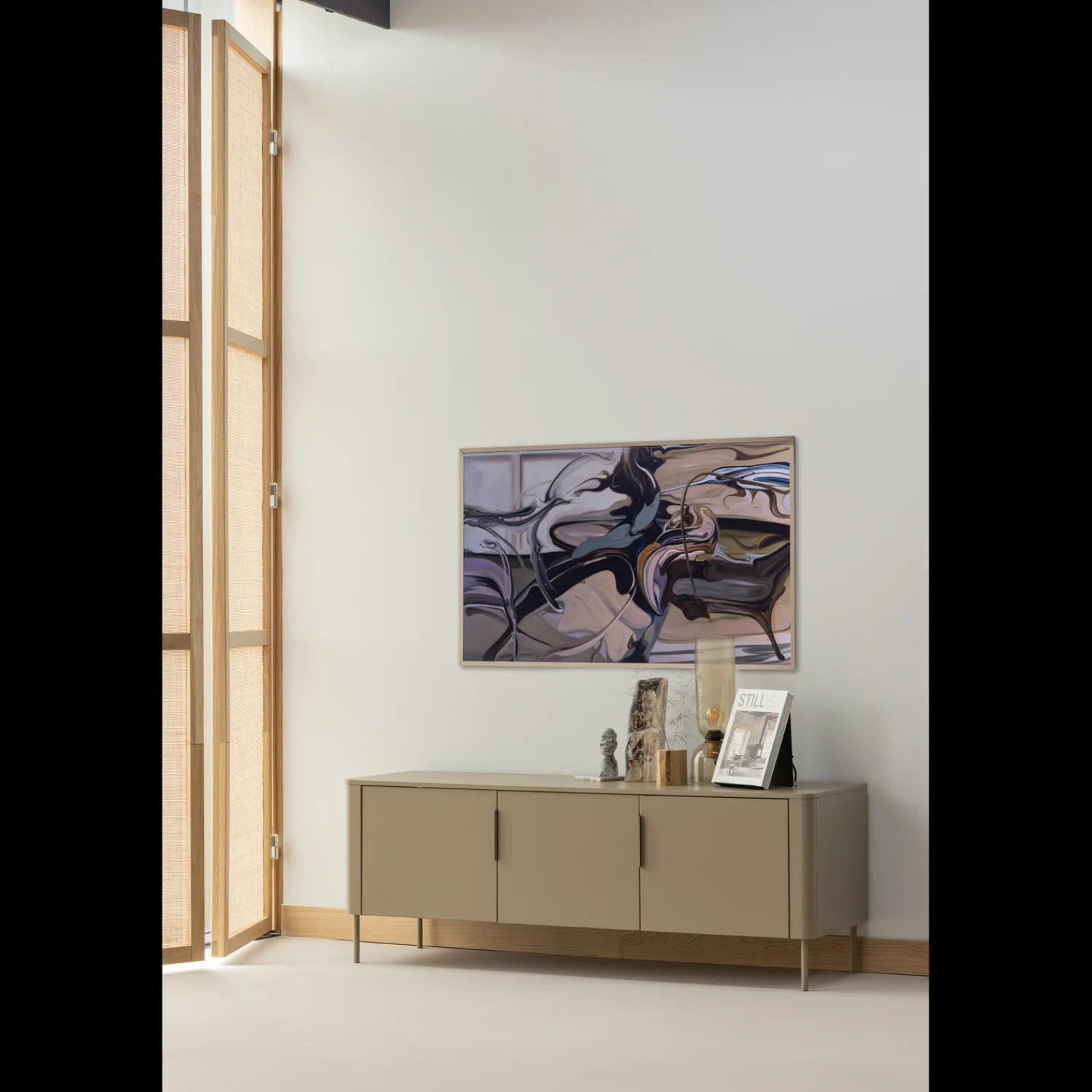Moderne Tafellampen|Tafellampen-WOOOD Gigi Tafellamp Naturel