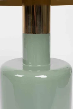 Ronde Bijzettafels-Zuiver Glam Bijzettafel Groen, Goud