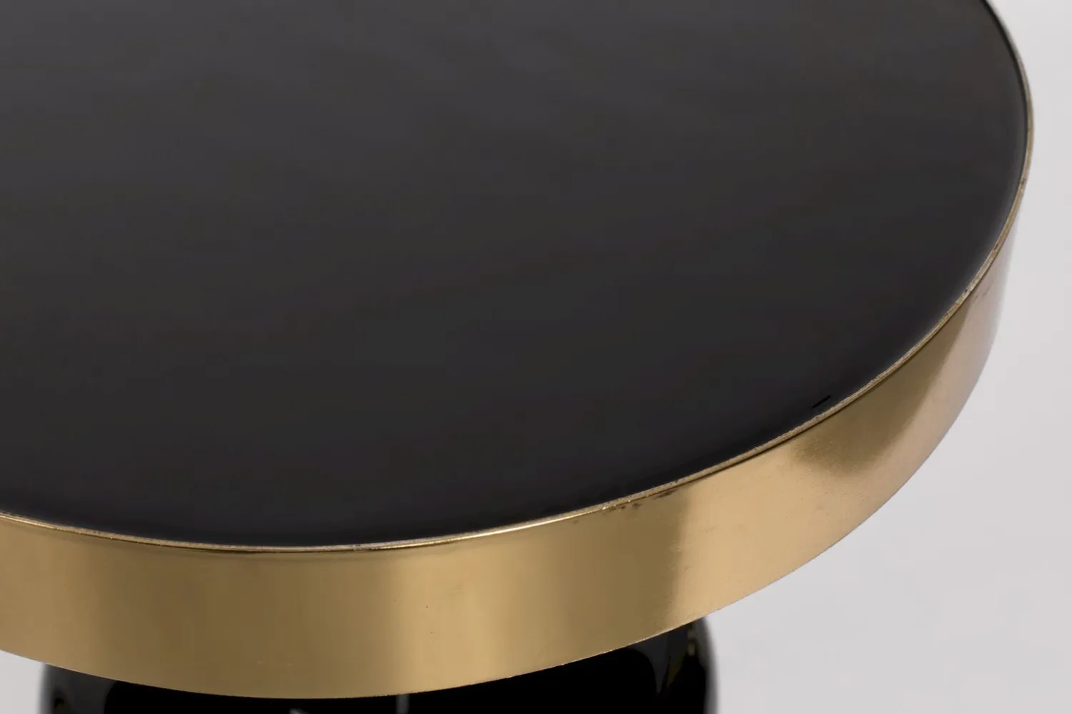 Ronde Bijzettafels-Zuiver Glam Bijzettafel Zwart