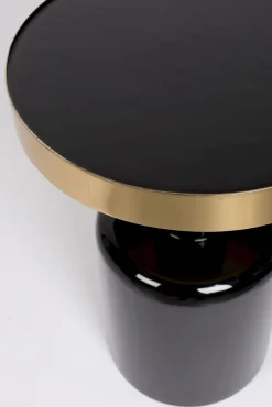 Ronde Bijzettafels-Zuiver Glam Bijzettafel Zwart