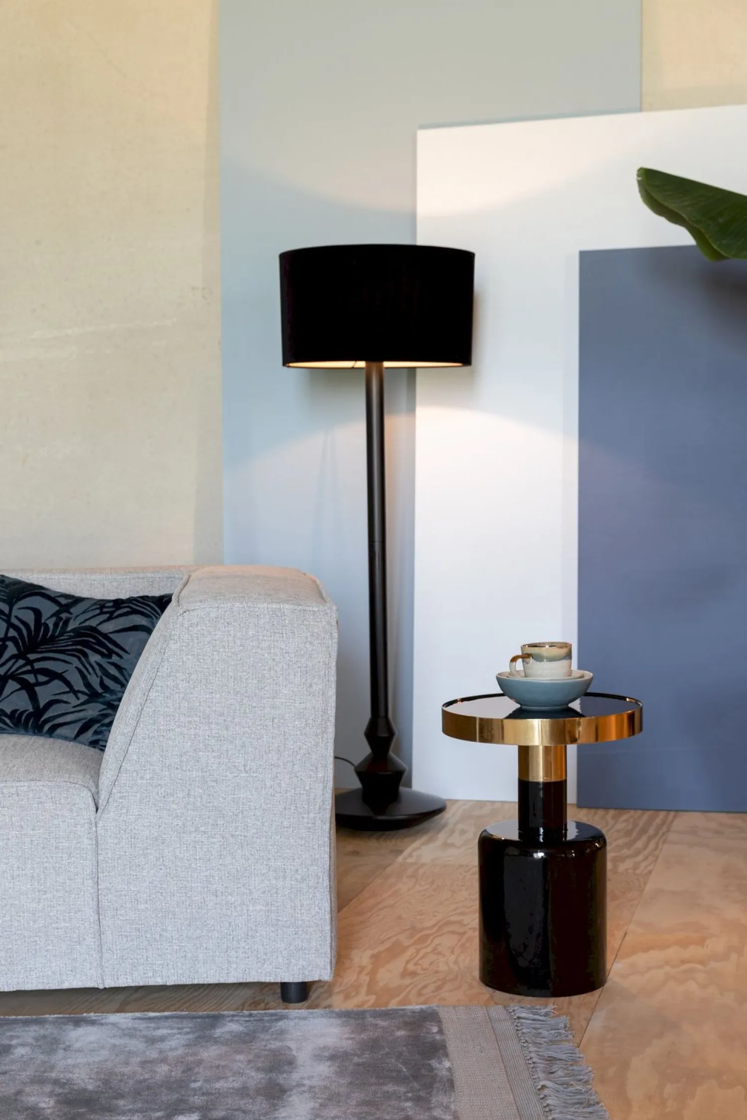 Ronde Bijzettafels-Zuiver Glam Bijzettafel Zwart
