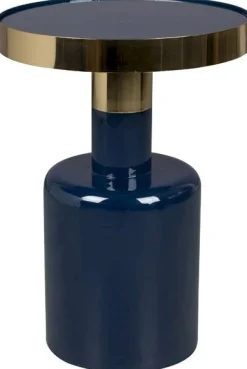 Ronde Bijzettafels-Zuiver Glam Bijzettafel Blauw