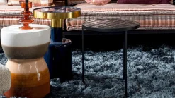 Ronde Bijzettafels-Zuiver Glam Bijzettafel Blauw