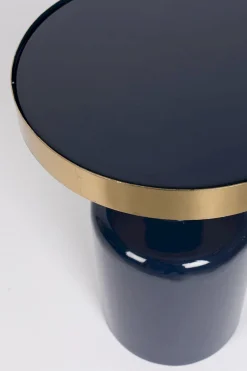 Ronde Bijzettafels-Zuiver Glam Bijzettafel Blauw