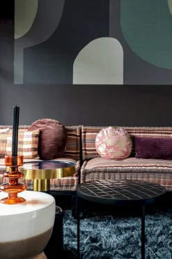 Ronde Bijzettafels-Zuiver Glam Bijzettafel Blauw