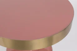 Ronde Bijzettafels-Zuiver Glam Bijzettafel Roze
