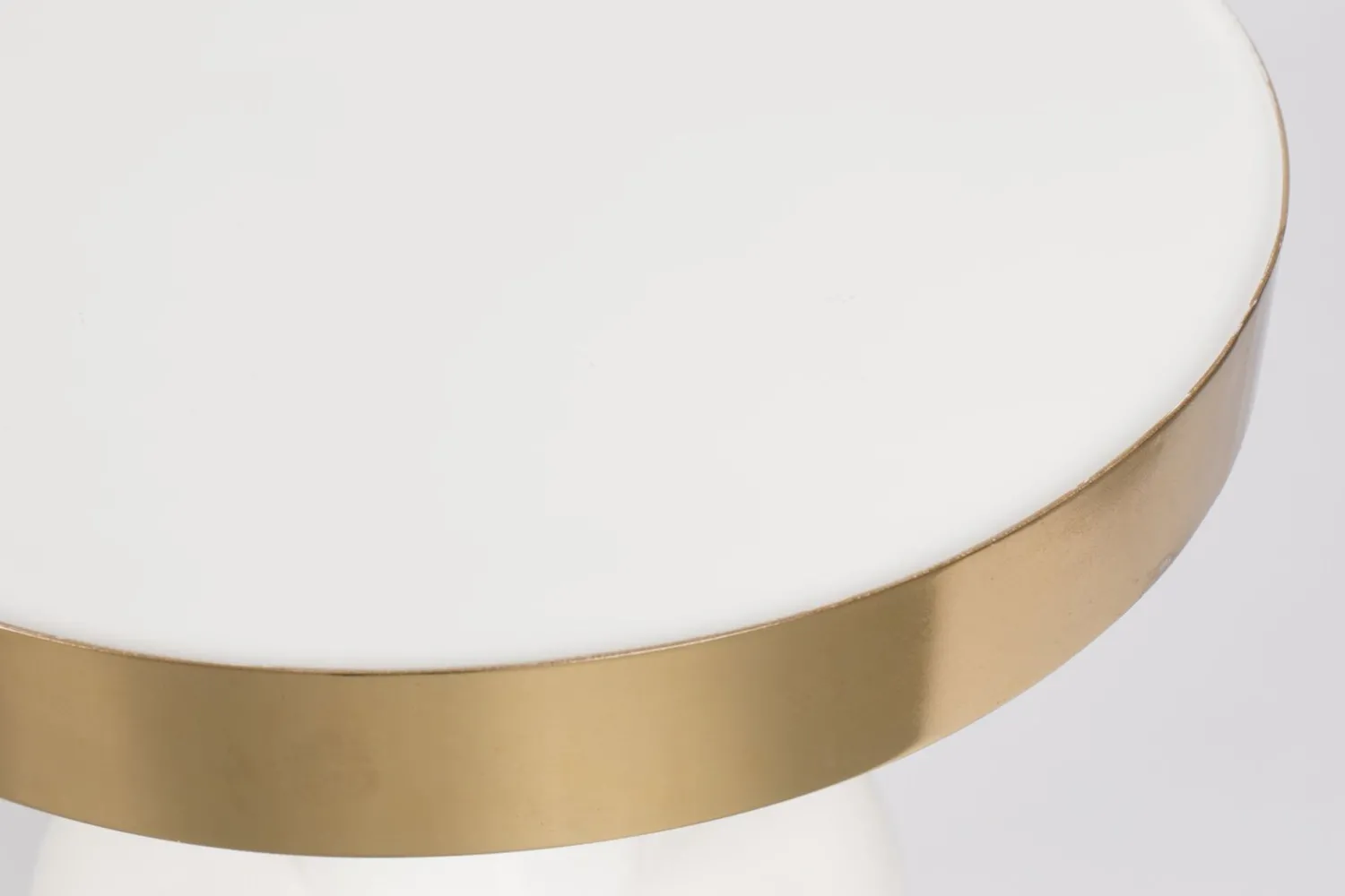 Ronde Bijzettafels-Zuiver Glam Bijzettafel Wit