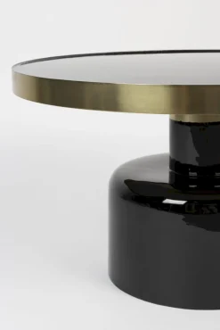 Ronde Salontafels-Zuiver Glam Salontafel Black