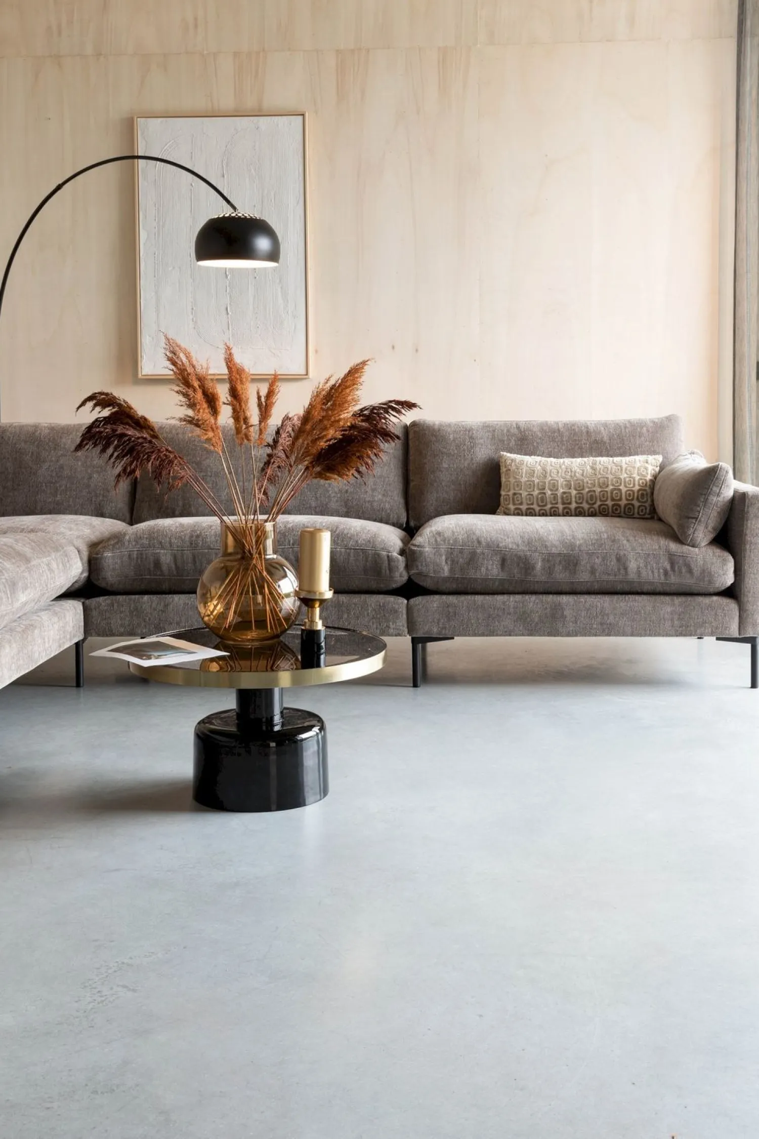 Ronde Salontafels-Zuiver Glam Salontafel Black
