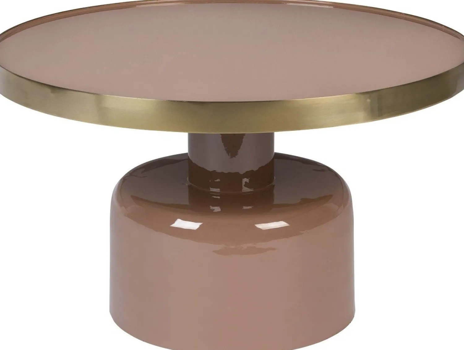Ronde Salontafels-Zuiver Glam Salontafel Pink