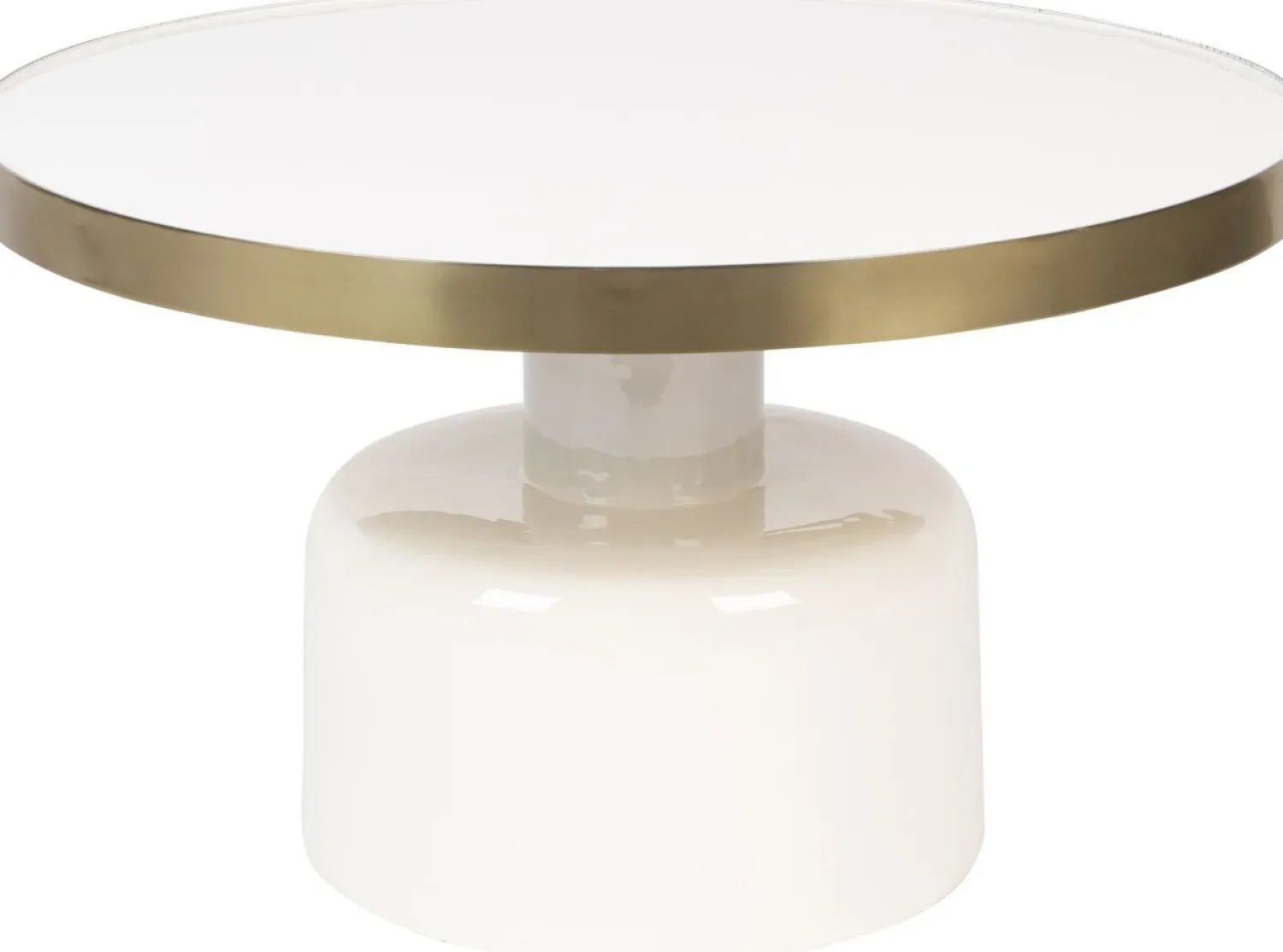 Ronde Salontafels-Zuiver Glam Salontafel White