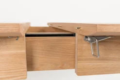 Houten Eettafels|Uitschuifbare Eettafels-Zuiver Glimps Eettafel Natural