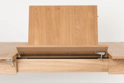 Houten Eettafels|Uitschuifbare Eettafels-Zuiver Glimps Uitschuiftafel Natural