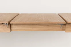 Houten Eettafels|Uitschuifbare Eettafels-Zuiver Glimps Uitschuiftafel Natural