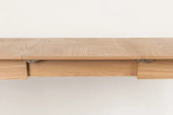 Houten Eettafels|Uitschuifbare Eettafels-Zuiver Glimps Uitschuiftafel Natural