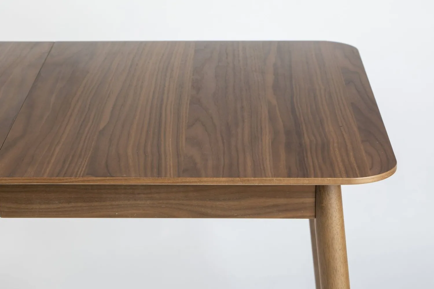 Uitschuifbare Eettafels|Rechthoekige Eettafels-Zuiver Glimps Uitschuiftafel Walnut