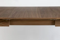 Uitschuifbare Eettafels|Rechthoekige Eettafels-Zuiver Glimps Uitschuiftafel Walnut