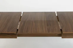 Uitschuifbare Eettafels|Rechthoekige Eettafels-Zuiver Glimps Uitschuiftafel Walnut