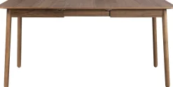 Uitschuifbare Eettafels|Rechthoekige Eettafels-Zuiver Glimps Uitschuiftafel Walnut