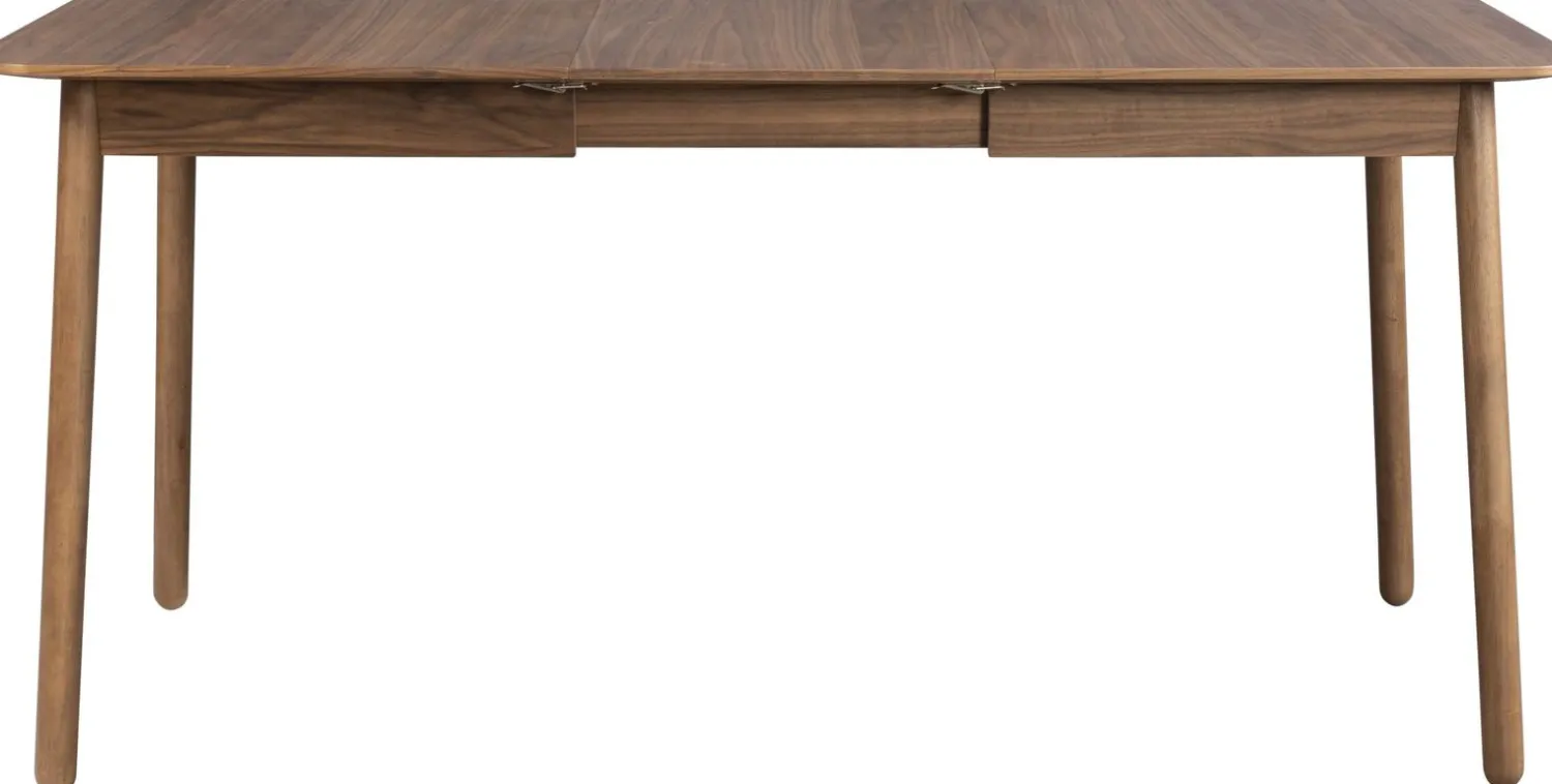 Uitschuifbare Eettafels|Rechthoekige Eettafels-Zuiver Glimps Uitschuiftafel Walnut