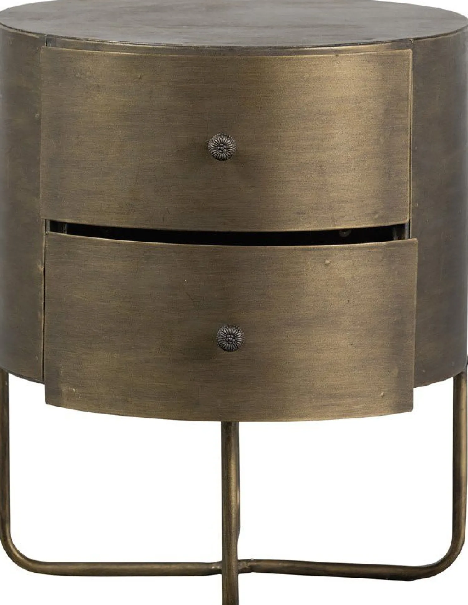 Opbergkasten|Opbergkasten-WOOOD Glossy Kast Antique Brass