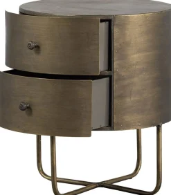 Opbergkasten|Opbergkasten-WOOOD Glossy Kast Antique Brass