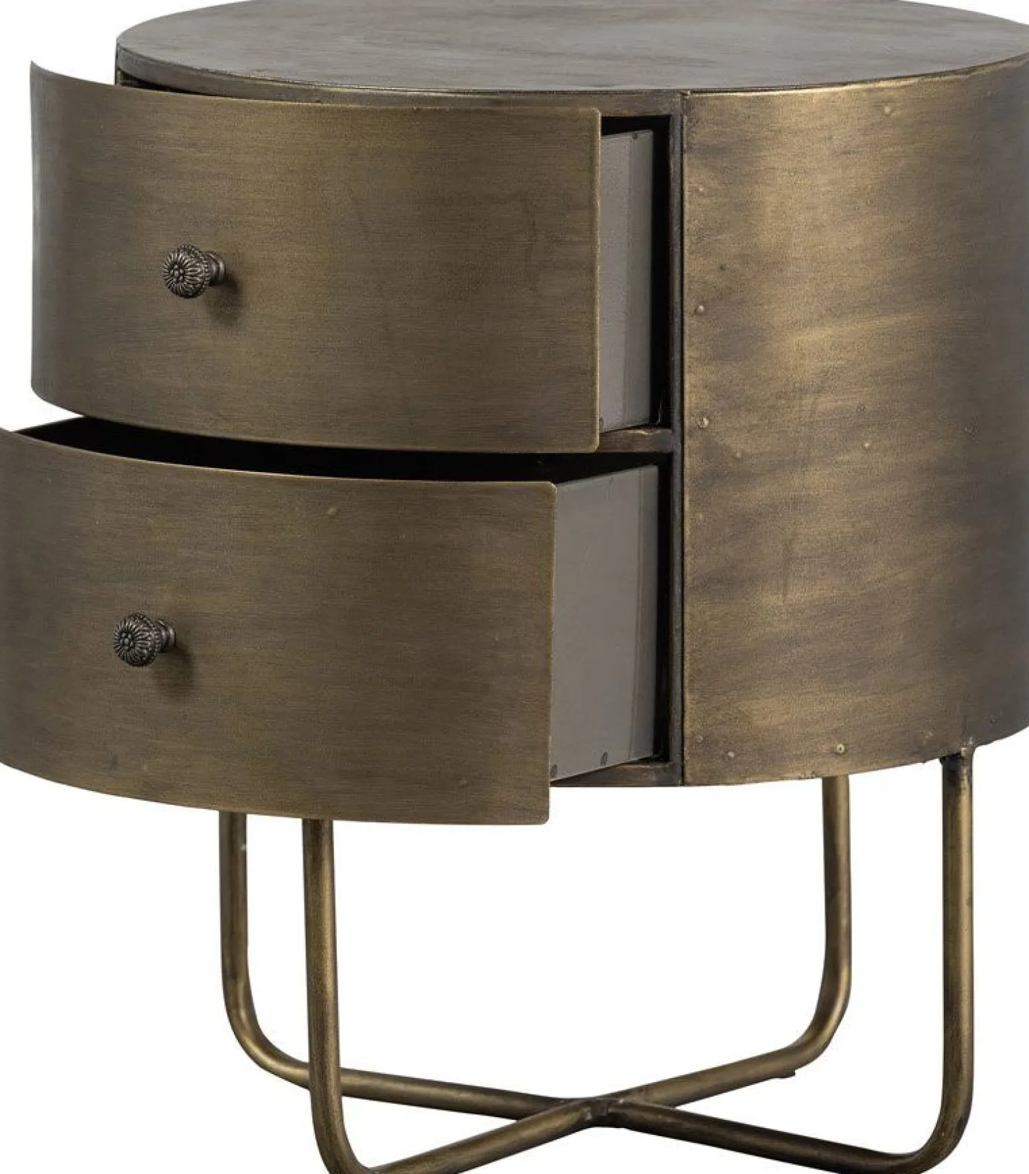 Opbergkasten|Opbergkasten-WOOOD Glossy Kast Antique Brass