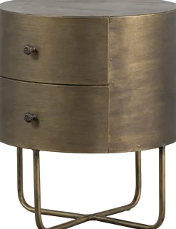 Opbergkasten|Opbergkasten-WOOOD Glossy Kast Antique Brass