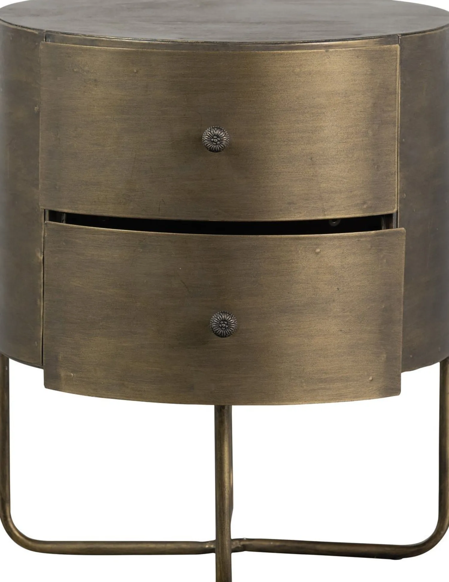 Opbergkasten|Opbergkasten-WOOOD Glossy Kast Antique Brass