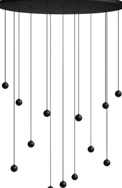 Moderne Hanglampen|Moderne Hanglampen-Eijerkamp Collectie Grace Ovaal Hanglamp Zwart