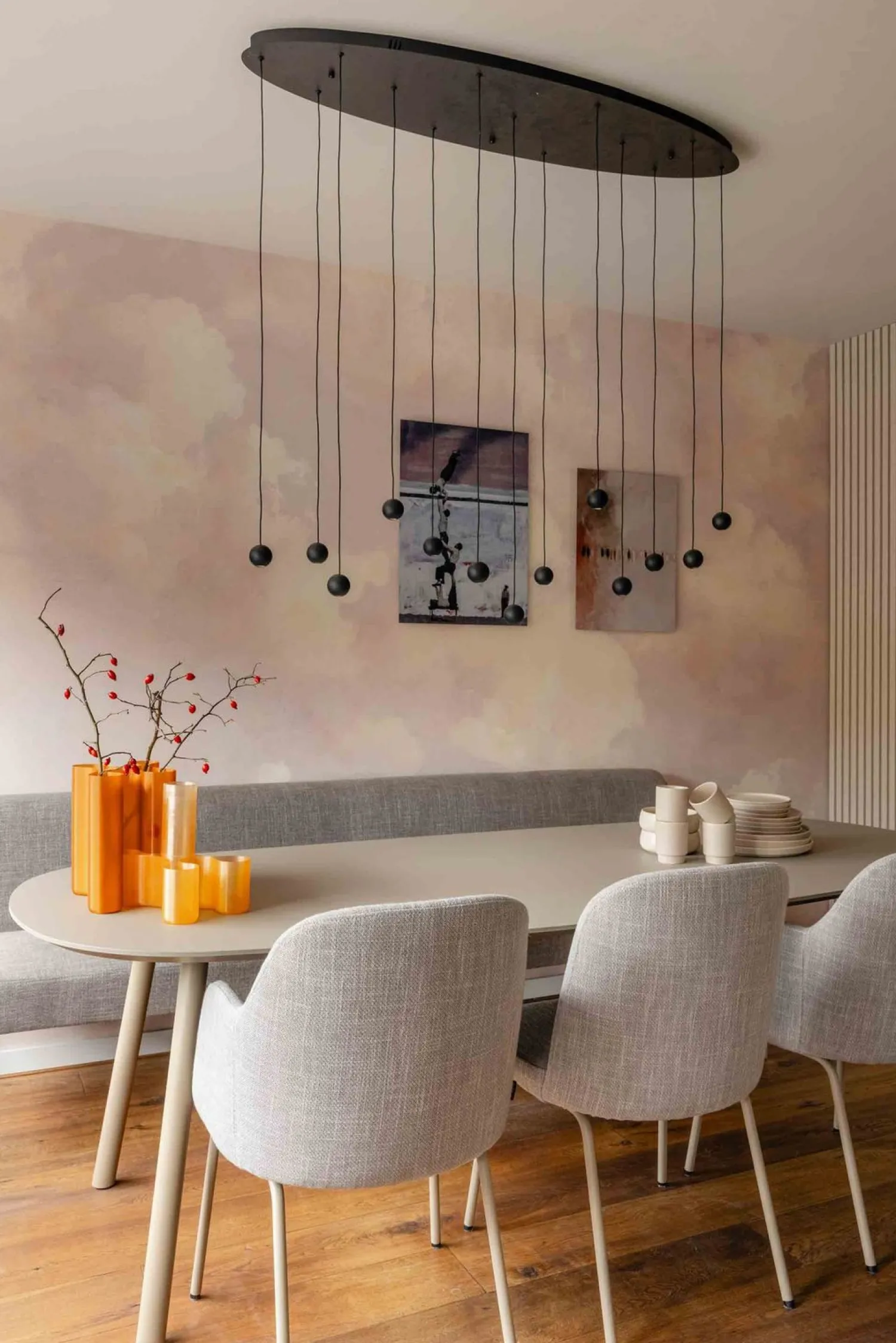 Moderne Hanglampen|Moderne Hanglampen-Eijerkamp Collectie Grace Ovaal Hanglamp Zwart